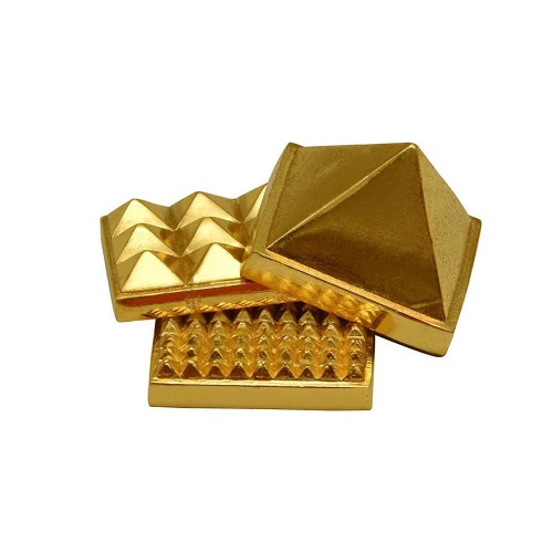 3 Layer Brass Pyramid (5.5x5.5 Inches)